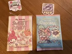 キキララ リトルツインスターズ マイメロディ ダイカットポーチ 2個セット