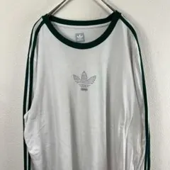 USA古着 adidas アディダス リンガーネック ロンT