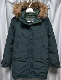 美品　モンベル　ハスキーコート　レディース　モスグリーン