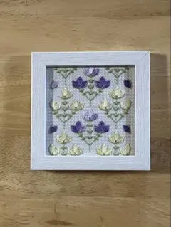ハンドメイド ミニ刺繍フレーム たんぽぽ綿毛 直径約11cm - メルカリ