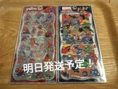 【正規品】 プチドロップ スパイダーマン マーベル ステッカー　2点セット