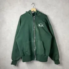 80s ダブルフェイススウェットパーカー XLサイズ フルジップ vintage