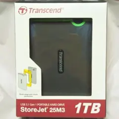【1TB】Transcend StoreJet 25M3 ポータブルHDD