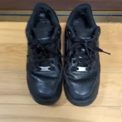 Nike Air Force 1 ブラックレザー スニーカー