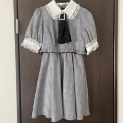 ROJITA ビジューブローチネクタイワンピース