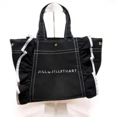 JILL by JILLSTUART フリルトートバッグ 大 ブラック