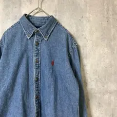 RALPH LAUREN ラルフローレン　長袖　デニムシャツ　SLIM FIT