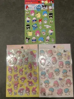 サンリオ　ペタペタシール　ダイソー3種セット