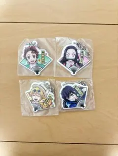 鬼滅の刃 扇子型ストラップ くら寿司 伊之助 炭治郎 善逸 禰豆子