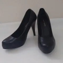 黒　パンプス ハイヒール12cm 厚底 クッションインソールのサムネイル