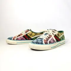 GUCCI TENNIS 1977 GGキャンバス シェリーライン スニーカー