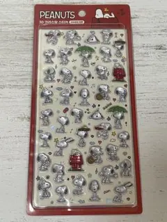 【韓国正規品】スヌーピー　3Dシール 赤