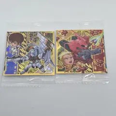 ガンダム シールウエハース4 νガンダム＆アムロ サザビー＆シャア 2枚セット①