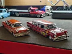 1957 Chevrolet ミニカー 2台セット ファイヤーパターン - メルカリ