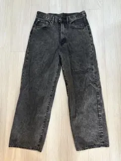 GU バギージーンズ　30インチ　321-353251 ダークグレー　メンズ