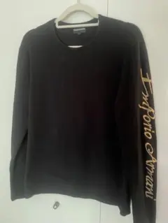 ツ*コ様 Emporio Armani 長袖カットソー ブラック ゴールドロゴのサムネイル