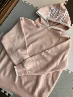 rady ピンク　ロゴ刺繍フーディ