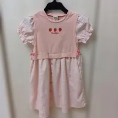 ピューピルハウス　いちご　半袖ワンピース　120 サッカー生地