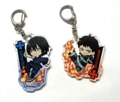 ぽ*ん様 炎炎ノ消防隊　新門紅丸 森羅日下部　アクキー