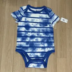 baby gap 青いストライプロンパース 18-24ヶ月　90センチ