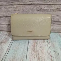 FURLA フルラ 三つ折り財布 レザー ベージュ系