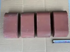 赤い曲面煉瓦　4個セット　レンガ　車止め