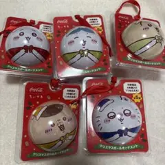 ちいかわ　コカ・コーラ　クリスマスボールオーナメント　5個セット