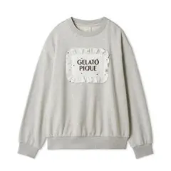 gelato pique【WhiteDay】ピローモチーフ裏毛プルオーバー
