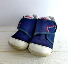 ミキハウス ネイビー ベビーシューズ