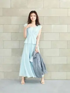 Mystrada ♡ ペプラムカラーボイルワンピースのサムネイル