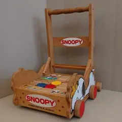 スヌーピー&ウッドストック 押し車 つみき ウッディランドのサムネイル