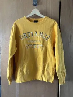 スウェット　イエロー　ダメージ　ビンテージ