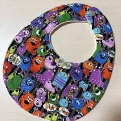 306.ハロウィンモンスター柄 ベビースタイ