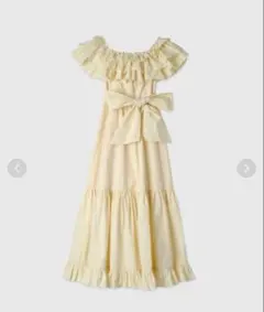 eimy istoire オフショルフリルマキシワンピース