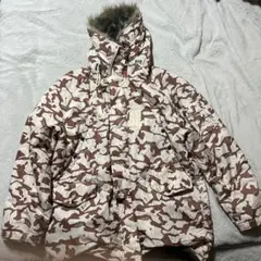 ブラウン迷彩 ミリタリージャケット Lサイズ