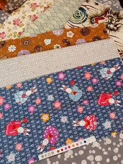 夢色百景❀和柄 生地❀6枚セット❀ハギレ❀パッチワーク