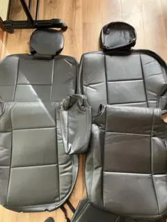 ②美品 アルファード 30系Sグレード 7人乗りレザーシートカバー 2列目 