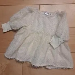 mirror bace. フワフワ長袖トップス 80