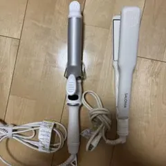 SALONIA ヘアアイロン コテ ホワイト32mm