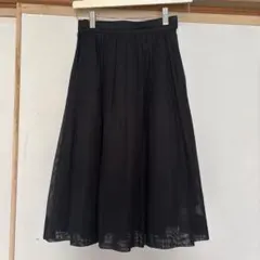 NOLLEY'S ノーリーズ34 ブラック フレアスカート ひざ丈のサムネイル