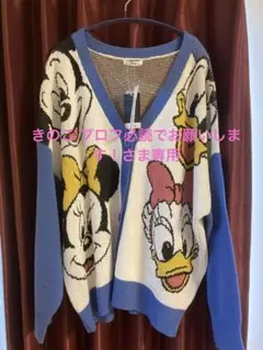 ディズニーミッキーミニーニットカーディガン