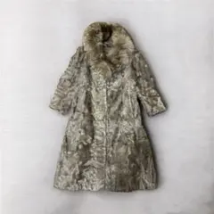 vintage リアル ファー ロングコート