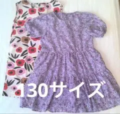 ユニクロマリメッココラボワンピース　GU花柄ティアードワンピース　2着セットのサムネイル