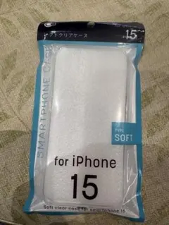 iPhone 15 専用 ソフトクリアケース