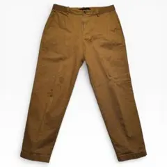 【未使用】ユニクロ EZYアンクルパンツ Mサイズ ブラウン 股下68cm