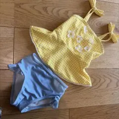 petit main ベビー 水着 セット イエロー　80