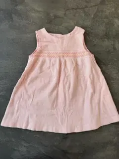 familiar ピンク刺繍ワンピース 80