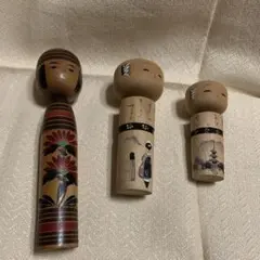 創作こけし 3体セット 伝統工芸品 - メルカリ