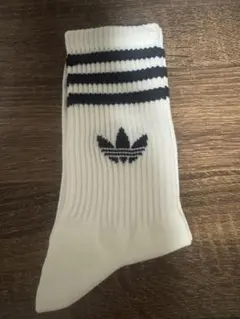 adidas スポーツソックス ホワイト/ブラック　サイズ22〜24cm