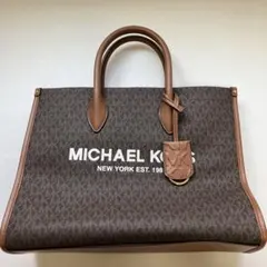 【美品】MICHEAL KORS ハンドバッグショルダー キャンバス レザーのサムネイル